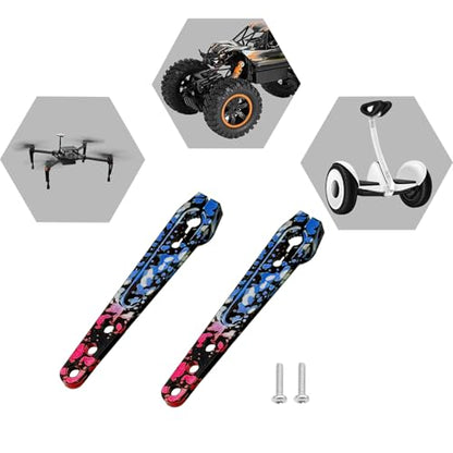 2Pcs Aluminum 1.75inch 25T Servo Arm Horn Long Steering Servo Arms Compatible Futaba Savox Xcore HL HSP HD Power Rc Servos for RC Airplanes RC Plane Crawler Car（Multicolour）