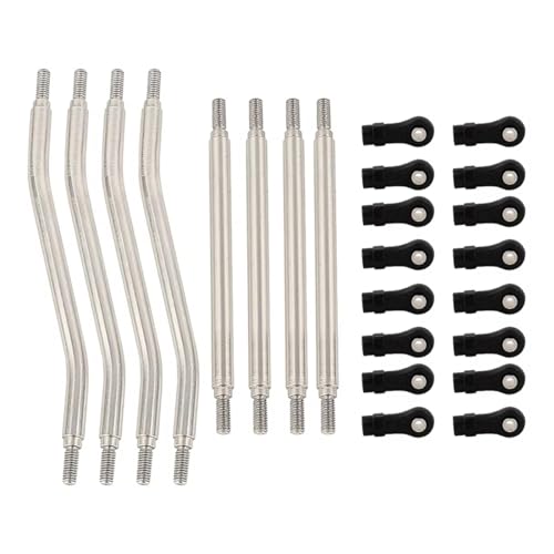 Compatible with Axial for Capra 1.9 for UTB AXI03004 RC Car Crawler Parts 8pcs Suspension Steering Linkage Link Rod Set with Ball End Linkage