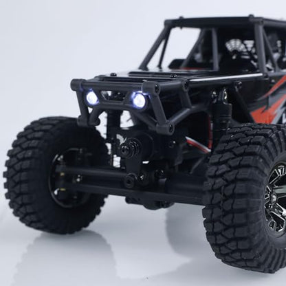 US in Stock,1/24 4x4 UDI RC UCX2405PRO RC Rock Crawler Model Brushless Motor ESC Radio Controlled Off-Road Vehicles RTR Car Battery Hobby Grade Model for Birthday Gift(Black) - color: Black