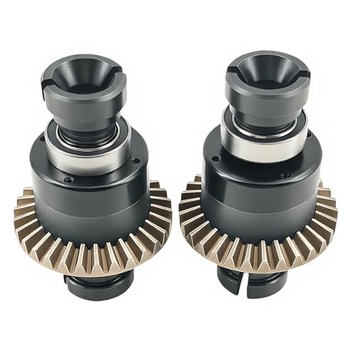 2PCS 30T 0.8Mod Differential Set for ARRMA Granite Typhon Mojave GROM (Black) | Metal,Front,Rear,1/18,1/14,ARA311177 ARA311177V2,Pre-Assembled,High Strength,Wear Resistant,Precision Fit - color: Black