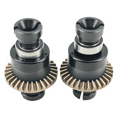 2PCS 30T 0.8Mod Differential Set for ARRMA Granite Typhon Mojave GROM (Black) | Metal,Front,Rear,1/18,1/14,ARA311177 ARA311177V2,Pre-Assembled,High Strength,Wear Resistant,Precision Fit - color: Black