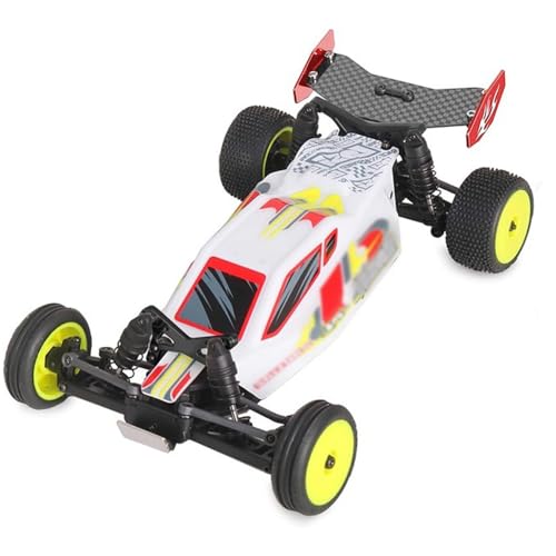 GLOBACT RC Tail Wing Carbon Fiber for Losi 1/24 Micro-B 2WD Buggy (Red) - color: Red