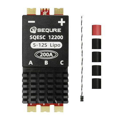 SEQURE 200A Brushless ESC 5-12S for RC Car Boat Crawler AM32