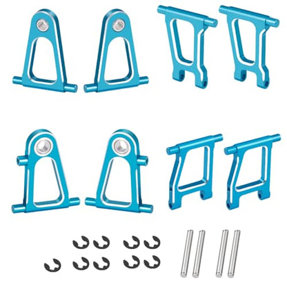 8Pcs MORFUM Aluminum Alloy Front Rear Suspension Swing Arm Set Replacement Upgrade Parts Compatible with Tamiya TT01 TT01D TT01E 1/10 RC On Road Touring Drift Car | Spare Parts RC Vehicle Suspension A-Arms Compatible with Tamiya TT01 TT01D TT01E 1/10 RC O