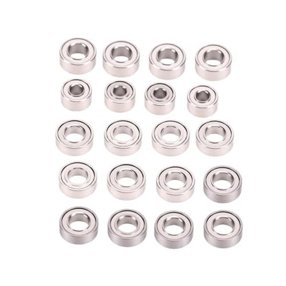 Dpofirs Stainless Steel Upgrade Bearing Kit 20-Piece | 3x6x2mm 3x6x2.5mm 2x5x2.5mm for Axial SCX30 RC Crawler
