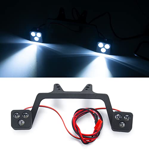 JHR MOHERO RC Car Body Red & White Head & Tail Light Set Front & Rear LED Light Compatible with KRATON 8S RC Off Road Upgrade Parts