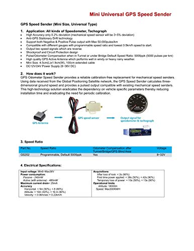 ELING Mini Universal GPS Speedometer Signal Sensor Sender Adapter Kit Easy Installation