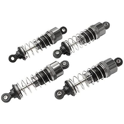 4 Pieces M16100A RC Aluminum Capped Shocks Absorber Assembly Spare Parts for 1:16 16889 16890 16890A 16889A HM161 RC Trucks - color: 4 PCS