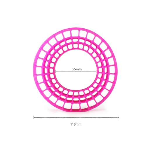 1.9 Inch Silicone Rubber Insert Foam Fit for 118-122mm 4.75" OD 1.9" Wheel Tires Inserts for 1/10 RC Crawler Accessories (Pink) - color: Pink