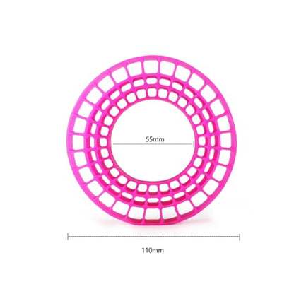 1.9 Inch Silicone Rubber Insert Foam Fit for 118-122mm 4.75" OD 1.9" Wheel Tires Inserts for 1/10 RC Crawler Accessories (Pink) - color: Pink
