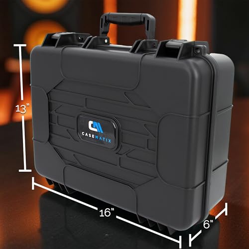 CASEMATIX HO Train Storage Box – Hard Shell Model Train Case with Dual-Layer Pluck Foam, Custom Model Train Storage for Locomotives, Cars & Accessories