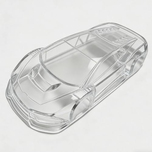 1/28 RC Clear Body Shell – Transparent PC Car Cover for 98mm Wheelbase Hobby Truck – DIY Upgrade Frame