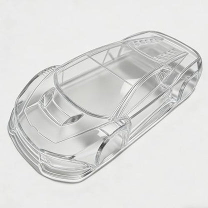 1/28 RC Clear Body Shell – Transparent PC Car Cover for 98mm Wheelbase Hobby Truck – DIY Upgrade Frame