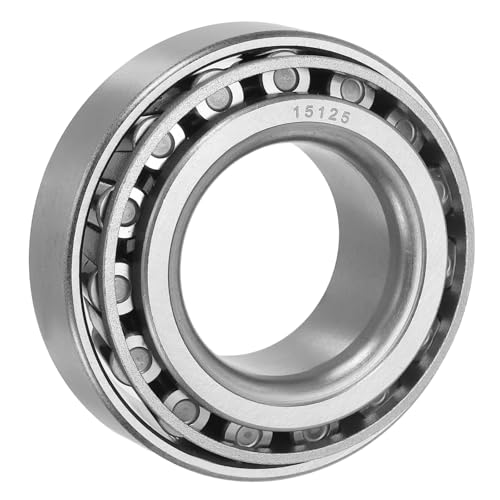 uxcell 15125/245 Tapered Roller Bearing Cone and Cup Set, 1.26" Bore x 2.44" OD x 0.81" Thick, Chrome Steel Taper Bearing Set, ABEC-3 - size: 15125/245