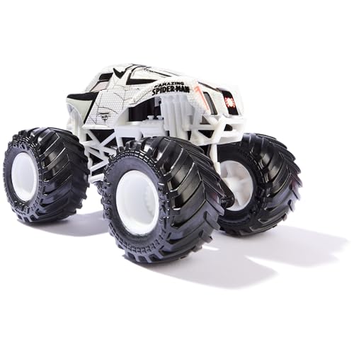Monster Jam, Marvel Official Spider Man Monster Truck, Die-Cast Vehicle, 1:64 Scale, Super Hero Kids Toys for Boys Ages 3 and up - color: Spider Man