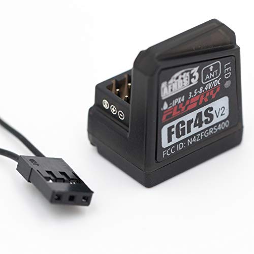 Flysky Noble NB4 Pro Receiver FS-FGR4S V2 Receiver AFHDS 3 Built-in Single-Antenna Bidirectional Output Receiver for Flysky NB4 PL18 RC Transmitter (FS-FGR4S Receiver) - style: FS-FGR4S Receiver