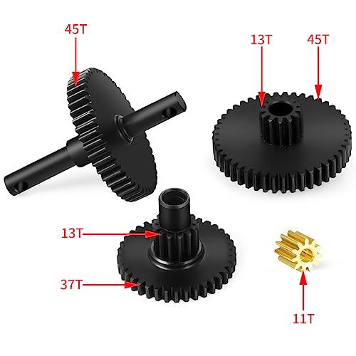 Steel Transmission Gear Pinion Set for 1/18 TRX4M Defender, Bronco, K10 High Trail, F150 RC Crawler Car Upgrade Parts - style: 40.3:1