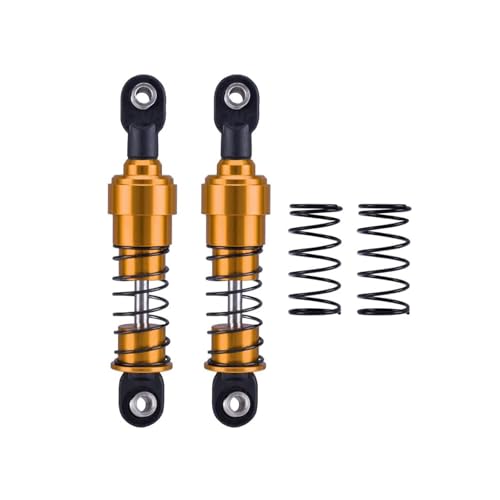 75mm-115mm Big Bore Shocks, RC Crawler Shocks for 1/10 RC Crawler LCG Chassis Gspeed V3 Element Enduro SCX10 TRX4 Gamde R1 Comp Builds DIY (Gold 75mm 2pcs) - color: Gold 75mm 2pcs