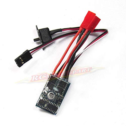 RC 10A Brushed ESC Speed Controller for 1/16 18 24 Car Boat Tank w/o Brake (Pack of 4 pcs) - size: 4 Pcs