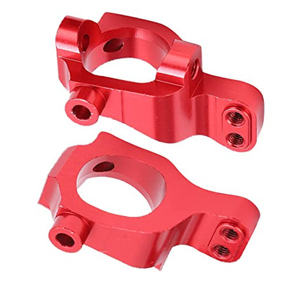 Block C Hub Carrier Aluminum Alloy RC Performance Upgrade Parts Sturdy Durable Caster Blocks for LOSI 22S SCT 1/10 Rear Drive Short Card (Red) - size: Red, style: Red