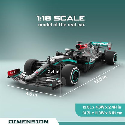 Voltz Toys Authentic Licensed 1:18 Mercedes-Benz F1 W11 Remote Control Car - F1 Collection RC car Series for Kids and Adults - 2.4GHz RC Car for Gift (1:18 Mercedes-Benz F1 W11) - color: 1:18 Mercedes-benz F1 W11