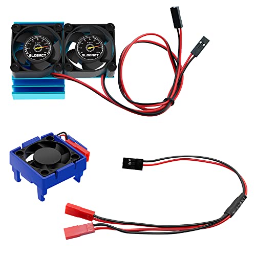 GLOBACT VXL-3S ESC Motor Cooling Fan for 1/10 Slash/Rustler/Stampede 4×4 BL - size: Blue