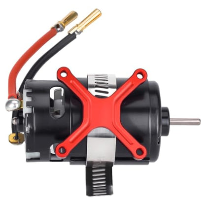 Aluminum 40x40mm RC Cooling Fan Adjustable Mount Bracket, Compatible with 35/43/48/49mm Motors, for 1/5 1/7 1/10 RC Car Truck Buggy Heat Sink Radiator Upgrade Parts (48 49 Red) - color: 48 49 Red