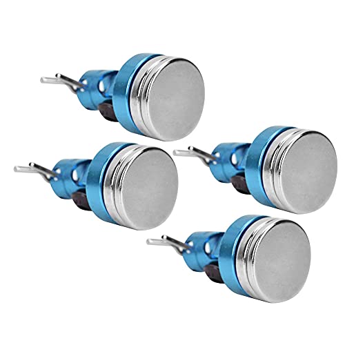 Magnetic Body Mount Kit, Invisible Magnetic Shell Post Mounting Set for SCX10 4W D HSP 1 10 RC Car, Aluminum Alloy Body Post with Slotting Design (Blue) - color: Blue