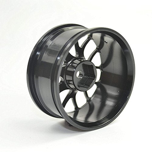 Aluminum Alloy Wheel Rims for 1:10 RC Drift On-Road Racing Car Touring Upgrade Parts (Black)