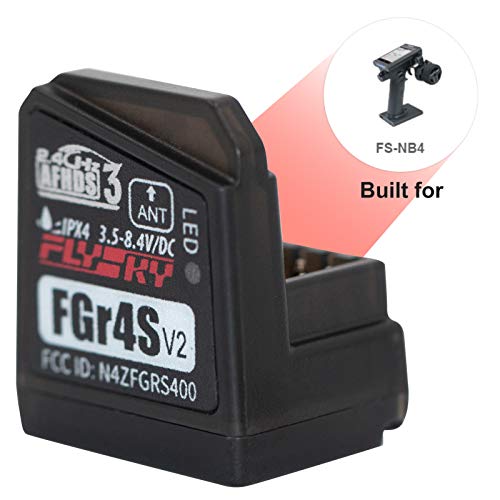 Flysky FGR4S V2 Receiver AFHDS 3 Built-in Single-Antenna Bidirectional PWM/PPM/IBUS Output Receiver for Flysky NB4 PL18 RC Transmitter