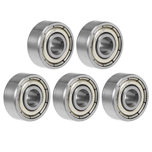 uxcell 623ZZ Deep Groove Ball Bearing 3x10x4mm Double Shielded Chrome Steel Bearings 5-Pack - size: 3mmx10mmx4mm