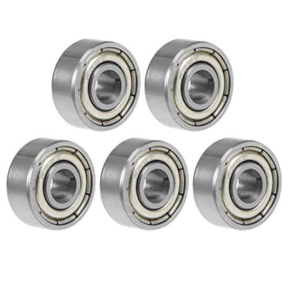 uxcell 623ZZ Deep Groove Ball Bearing 3x10x4mm Double Shielded Chrome Steel Bearings 5-Pack - size: 3mmx10mmx4mm