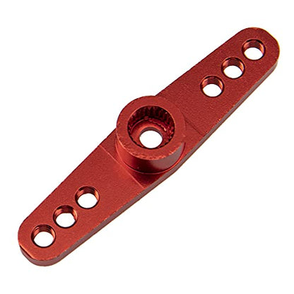 3Pack ShareGoo Aluminum Alloy 25T Servo Horn Double Arm Steering Arms Compatible with Futaba Savox Power HD HSP MG995 Servos Motor 1/8 1/10 RC Car Buggies (Red) - color: Red