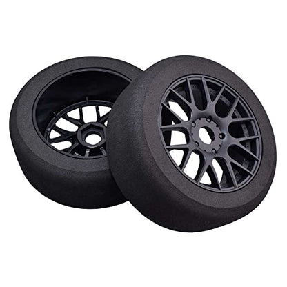 RC Wheels and Tires, 4Pcs 1/8 Off-Road EVA Foam Tires 17mm Hex Hubs Wheels Rim for Kyosho HSP HPI RC Racing Toy Car Trucks Crawlers, 1/8 RC Car Parts and Accessories - style: 1/8 88H Foam