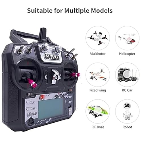 Flysky FS-i6X 6-10(Default 6)CH 2.4GHz AFHDS RC Transmitter w/ FS-iA6B Receiver