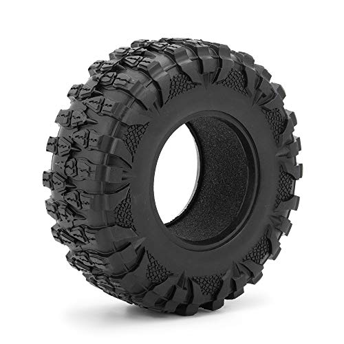 2.2" 120mm RC Rubber Wheel Tires for 1/10th RC Crawler Car | with 4PCS Foam Insert