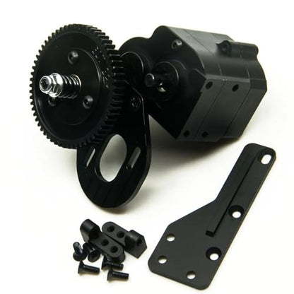COMODO RC Crawler 2 Speed Metal Gearbox Transmission for 1/10 Scale Compatible with RC Crawler Cars(Gearbox) - color: Gearbox