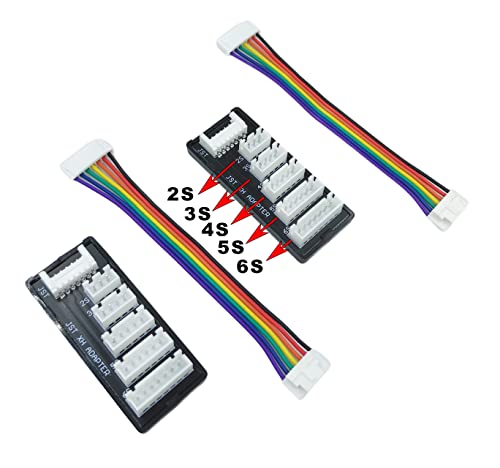 2Pack JST-XH Balance Board 2-6S Lipo Battery Charger Extend Expansion Board Adapter Converter for RC Car Truck Lipo Battery Charging