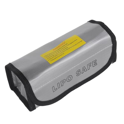 SHINEOFI Fireproof Lipo Battery Bag for Rechargeable Batteries, High Temperature Resistant Storage Pouch with Explosion Protection for Rc Models and Electronics