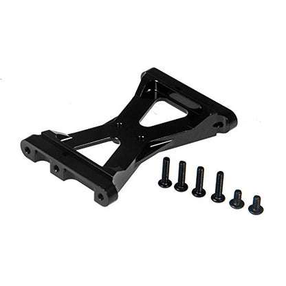 RC Chassis Brace Crossmember Aluminum Alloy Rear Beam Mounts Upgrade Part for 1/10 TRX4 RC Crawler Car Upgrade Replacement Parts (Black) - color: Black