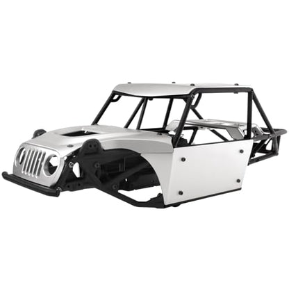 Aluminum Body Panels Kit for Vanquish H10 Optic Sparco H10 Optic Yokohama RTR 1/10 RC Crawler Upgrade Parts (White) - color: White