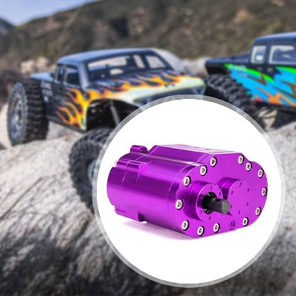 Yiju Transfer Case Gearbox RC Transmission Box Aluminum Alloy Construction Professional Double Speed RC Crawler Gear Set Suitable for Rock Crawling, Purple - color: Purple
