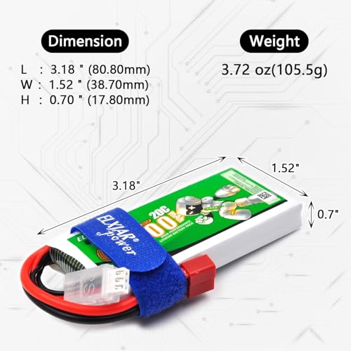 (2-Pack) 7.4V 2700mAh 20C Li-Po Battery for WLTOYS 12428, 12423, 12429 | 2S battery with T-Plug for compatible 1/12 RC cars; includes 2 balance chargers for convenient simultaneous charging.