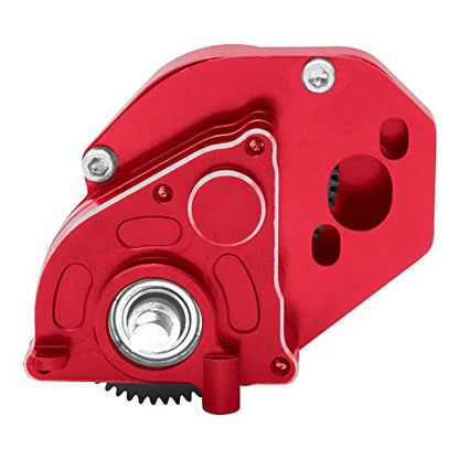 OGRC Aluminum SCX24 Transmission Complete Gearbox Upgrade Parts | SCX24 Asembled Transmission Case with Steel Gears for Axial 1/24 RC Crawler