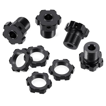 MOHERO 4Pcs 14mm to 17mm Wheel Hex Hub Adapters for 1/10 E-REVO2.0 RC Monster Truck