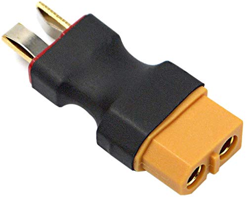 2 Pairs XT60 Plug Male Female Connector to T Plug Male Female Connector Conversion Adapter