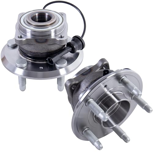 512440 Rear Wheel Bearing Hub Assembly ABS 5 Lugs 2 PCS | Fits 2010-2017 Chevy Equinox & GMC Terrain, Rear Automotive Replacement Wheel Hub Bearing Assembly with ABS Sensor - size: 512440/2PCS