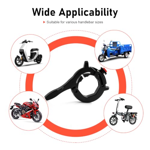 Motorcycle Cruise Control Assist, Motorcycle Throttle Lock, Adjustable Grip Clamp, Universal for Motorcycle Throttle Cruise Control Accessories (Black)
