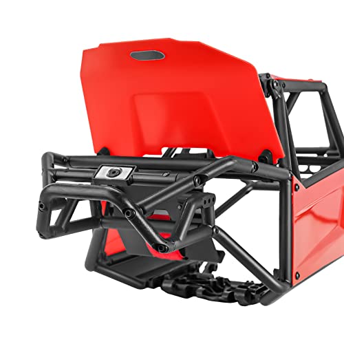 INJORA Nylon Rock Buggy Roll Cage Body Shell Chassis Kit for SCX10 II 90046 UTB10 1/10 RC Crawler Upgrade Parts (Red) - color: Red