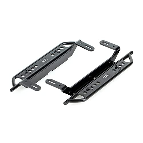 LCX 1/10th RC Crawler Car Aluminum Alloy Rail Steel Side Step Running Board Rock Slider for TRX4 TRX-4, Upgrades Parts Accessories